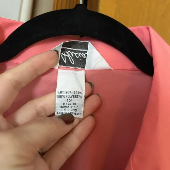 Vintage 80s Pink Girlie Button Up Blouse - Picture 4 of 7